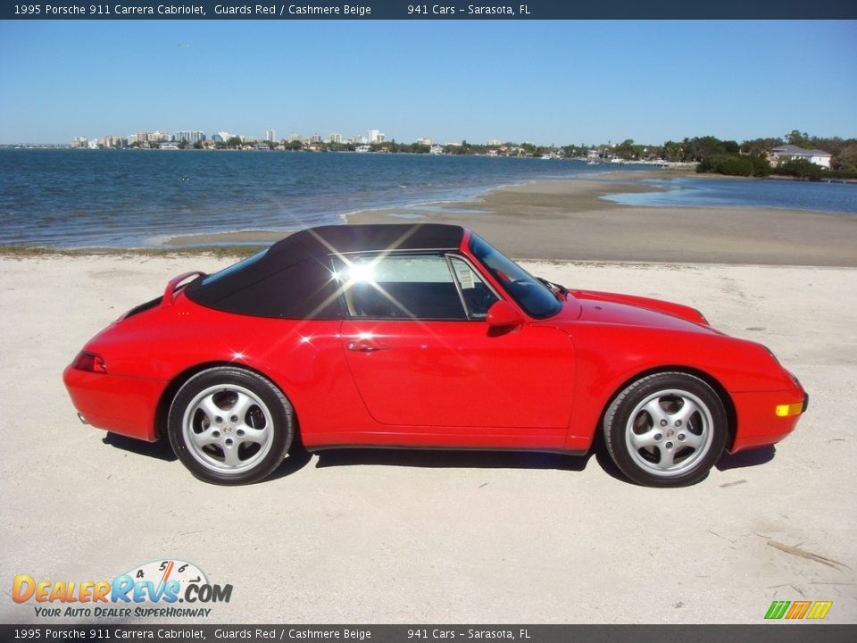 1995 Porsche 911 Carrera Cabriolet Guards Red / Cashmere Beige Photo #25