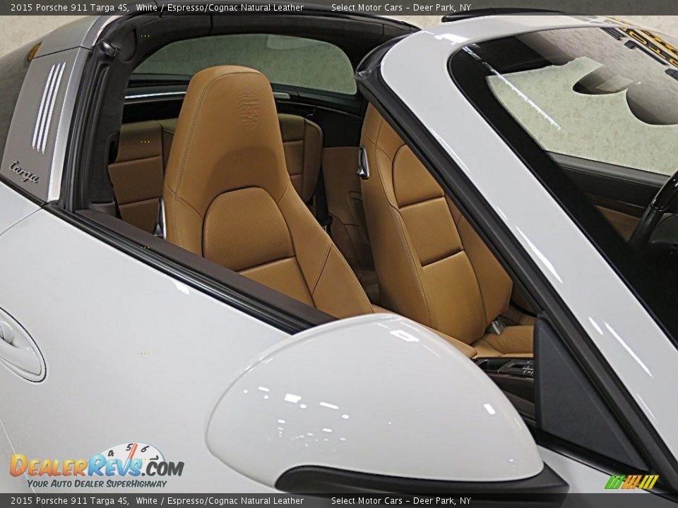 2015 Porsche 911 Targa 4S White / Espresso/Cognac Natural Leather Photo #12