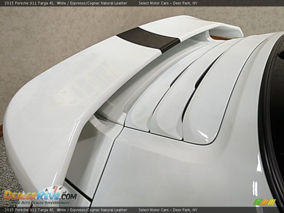 2015 Porsche 911 Targa 4S White / Espresso/Cognac Natural Leather Photo #14