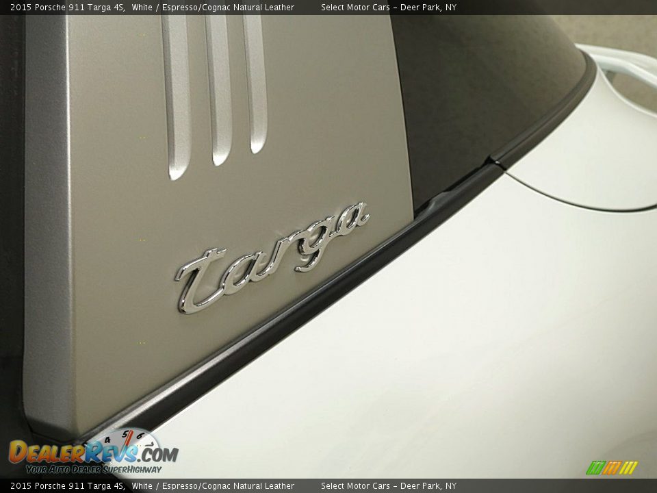 2015 Porsche 911 Targa 4S White / Espresso/Cognac Natural Leather Photo #15