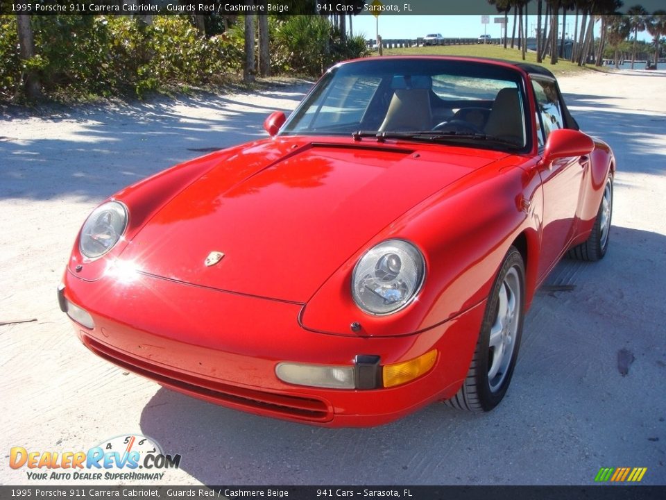 1995 Porsche 911 Carrera Cabriolet Guards Red / Cashmere Beige Photo #30