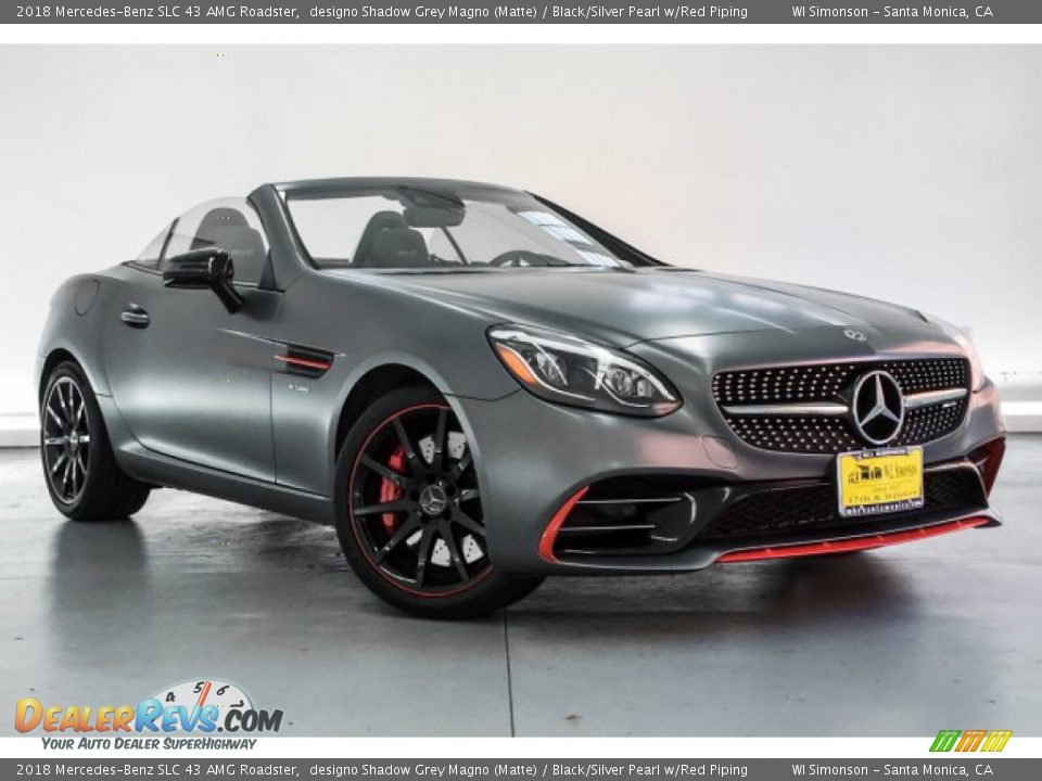 designo Shadow Grey Magno (Matte) 2018 Mercedes-Benz SLC 43 AMG Roadster Photo #14