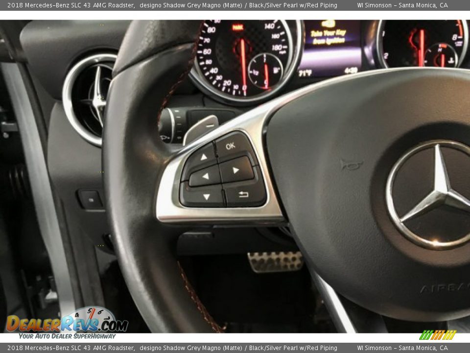2018 Mercedes-Benz SLC 43 AMG Roadster Steering Wheel Photo #17