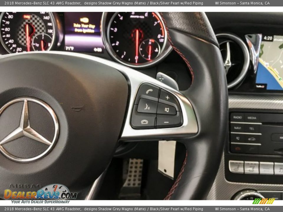 2018 Mercedes-Benz SLC 43 AMG Roadster Steering Wheel Photo #18