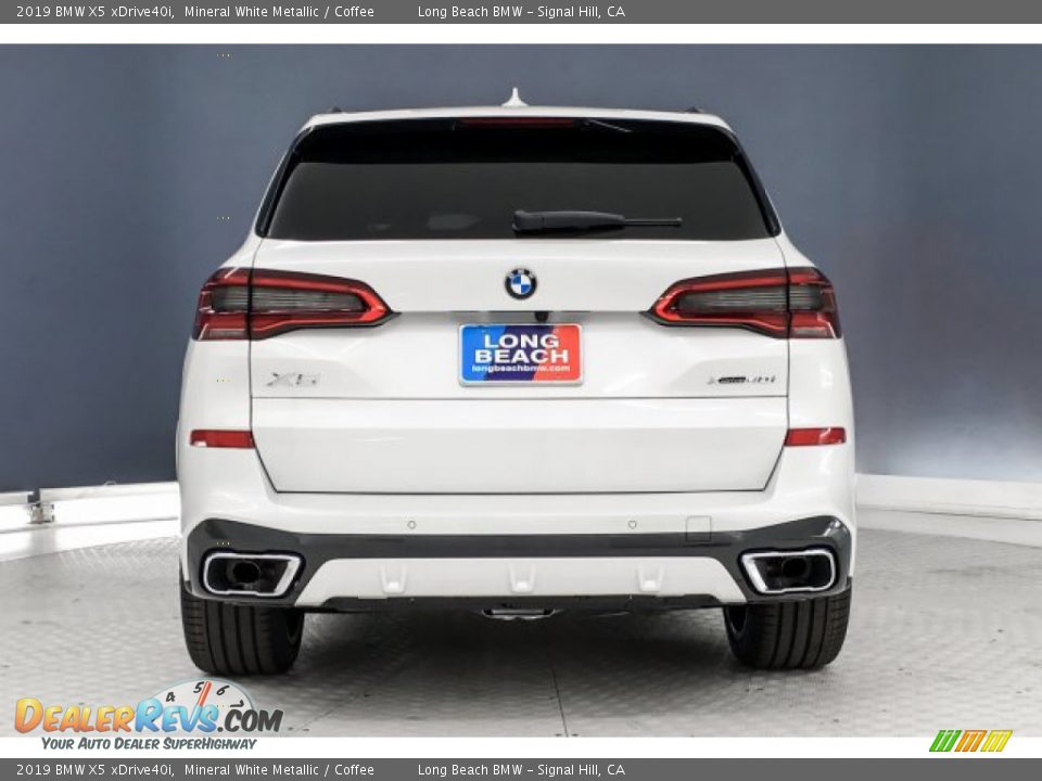 2019 BMW X5 xDrive40i Mineral White Metallic / Coffee Photo #3