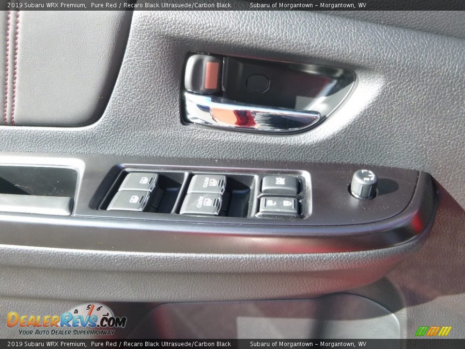 2019 Subaru WRX Premium Pure Red / Recaro Black Ultrasuede/Carbon Black Photo #20
