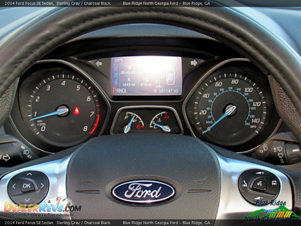 2014 Ford Focus SE Sedan Sterling Gray / Charcoal Black Photo #14