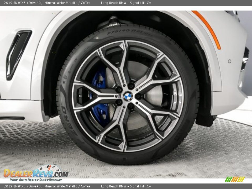 2019 BMW X5 xDrive40i Mineral White Metallic / Coffee Photo #9