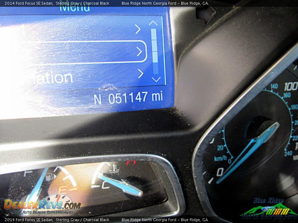 2014 Ford Focus SE Sedan Sterling Gray / Charcoal Black Photo #16