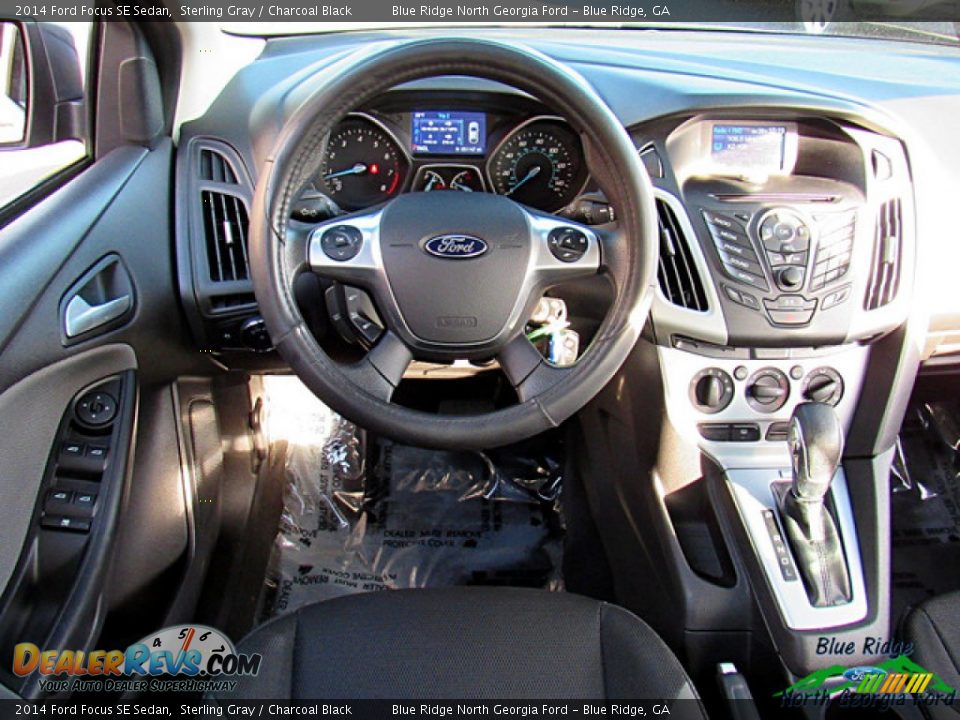 2014 Ford Focus SE Sedan Sterling Gray / Charcoal Black Photo #21