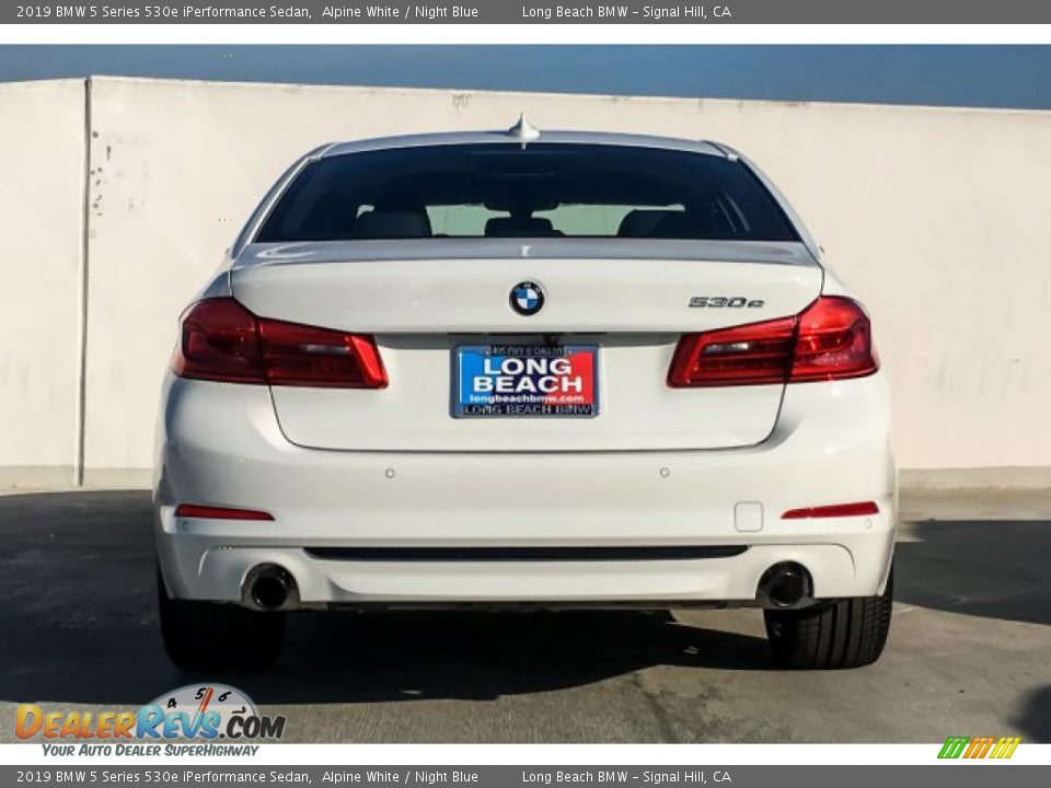 2019 BMW 5 Series 530e iPerformance Sedan Alpine White / Night Blue Photo #3