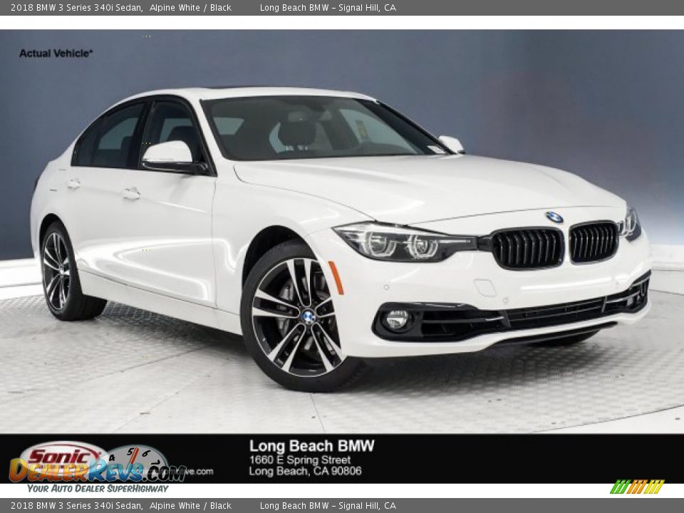 2018 BMW 3 Series 340i Sedan Alpine White / Black Photo #1