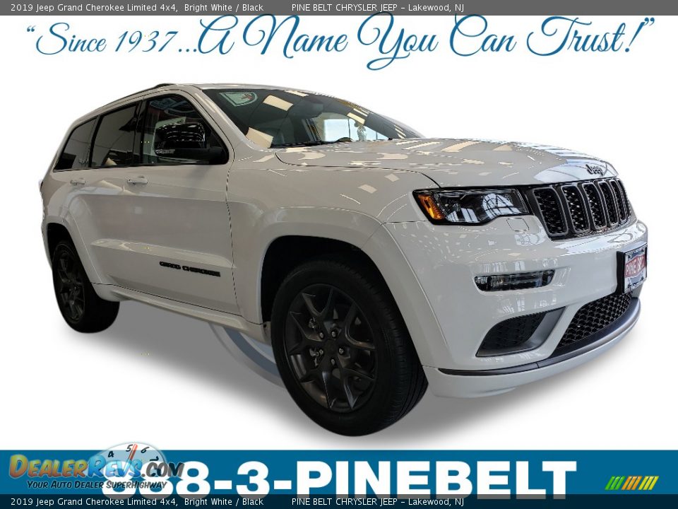 2019 Jeep Grand Cherokee Limited 4x4 Bright White / Black Photo #1