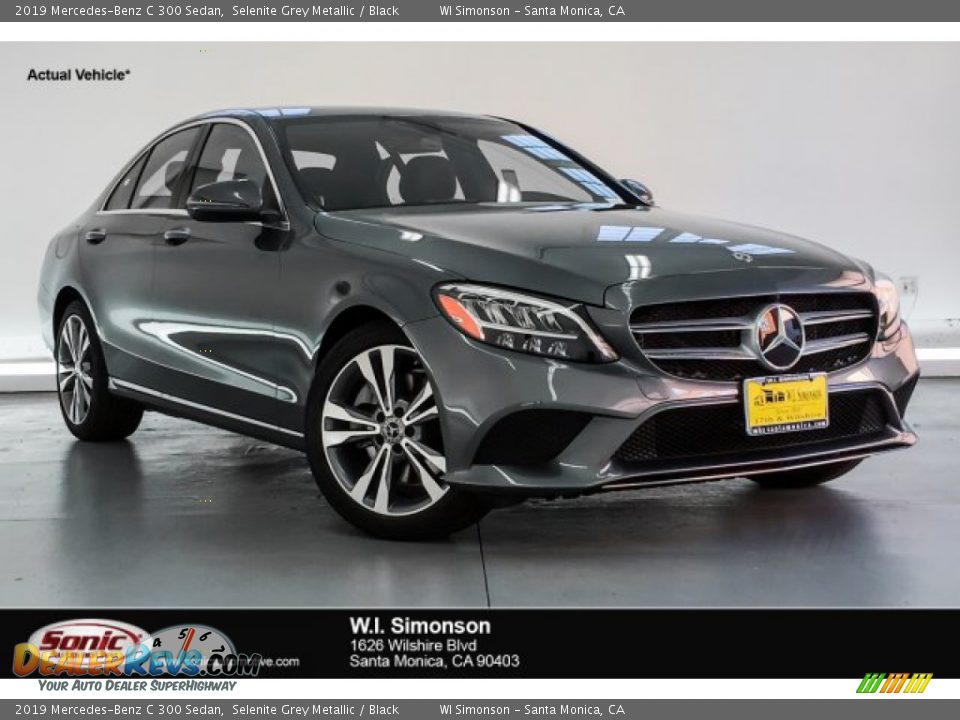2019 Mercedes-Benz C 300 Sedan Selenite Grey Metallic / Black Photo #1