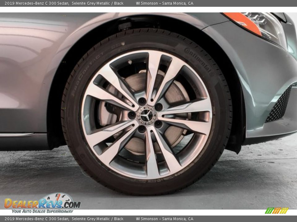 2019 Mercedes-Benz C 300 Sedan Selenite Grey Metallic / Black Photo #9