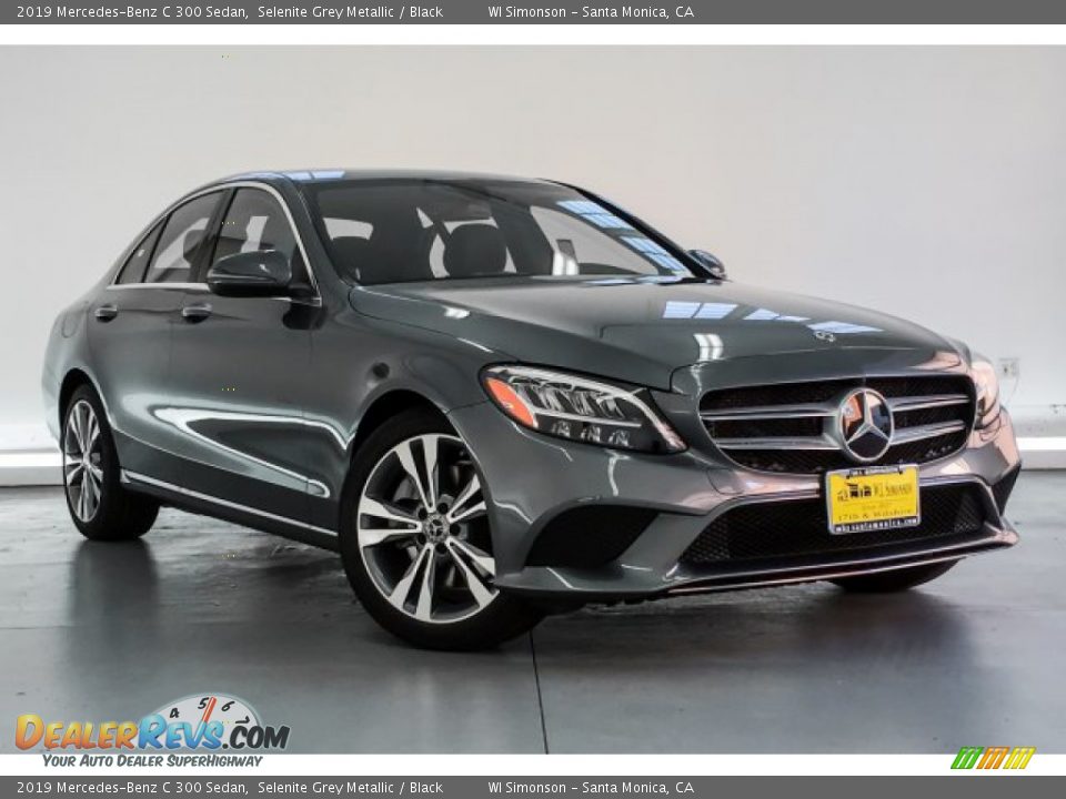 2019 Mercedes-Benz C 300 Sedan Selenite Grey Metallic / Black Photo #12