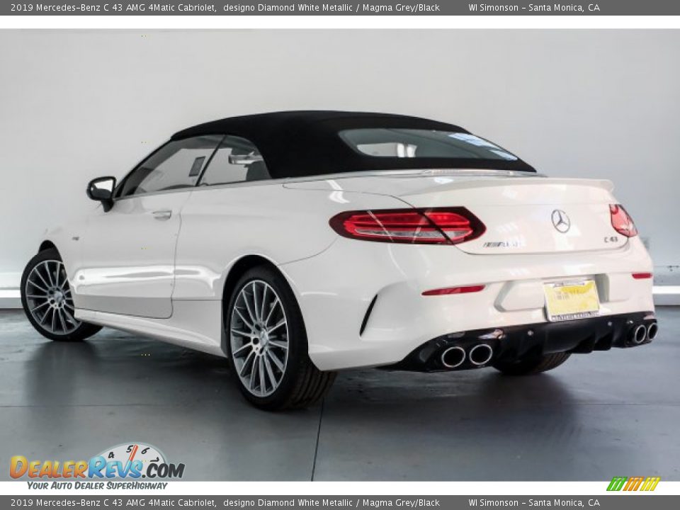 2019 Mercedes-Benz C 43 AMG 4Matic Cabriolet designo Diamond White Metallic / Magma Grey/Black Photo #3