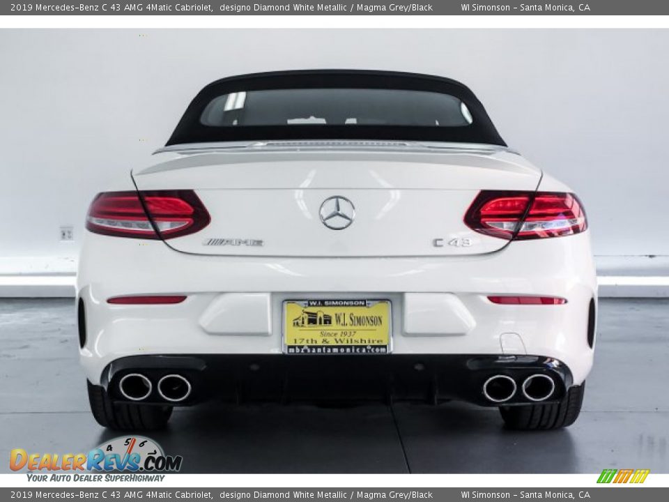 2019 Mercedes-Benz C 43 AMG 4Matic Cabriolet designo Diamond White Metallic / Magma Grey/Black Photo #4
