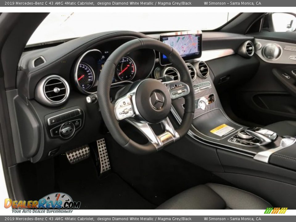 2019 Mercedes-Benz C 43 AMG 4Matic Cabriolet designo Diamond White Metallic / Magma Grey/Black Photo #5