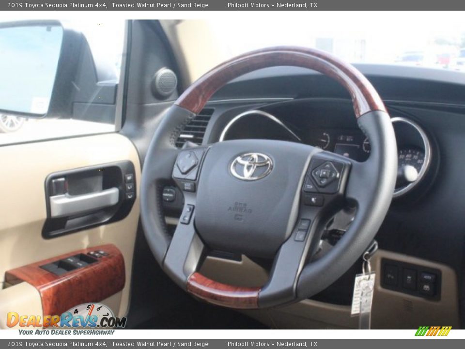 2019 Toyota Sequoia Platinum 4x4 Toasted Walnut Pearl / Sand Beige Photo #21