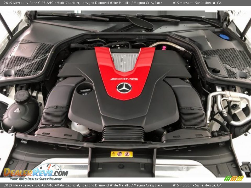 2019 Mercedes-Benz C 43 AMG 4Matic Cabriolet 3.0 Liter AMG biturbo DOHC 24-Valve VVT V6 Engine Photo #8