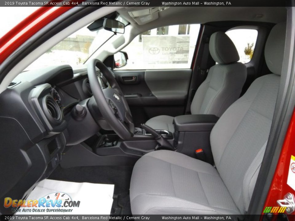 Front Seat of 2019 Toyota Tacoma SR Access Cab 4x4 Photo #10