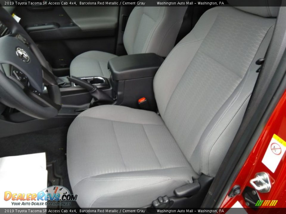 Front Seat of 2019 Toyota Tacoma SR Access Cab 4x4 Photo #11
