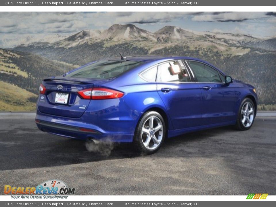 2015 Ford Fusion SE Deep Impact Blue Metallic / Charcoal Black Photo #3