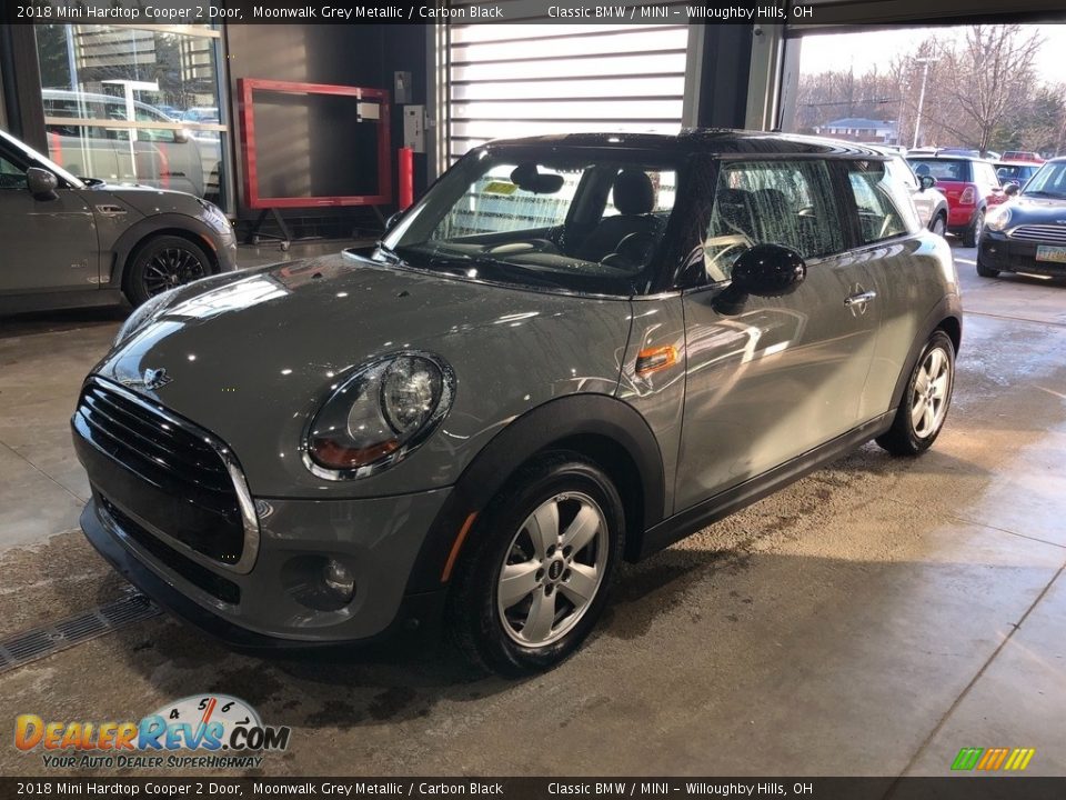 2018 Mini Hardtop Cooper 2 Door Moonwalk Grey Metallic / Carbon Black Photo #4