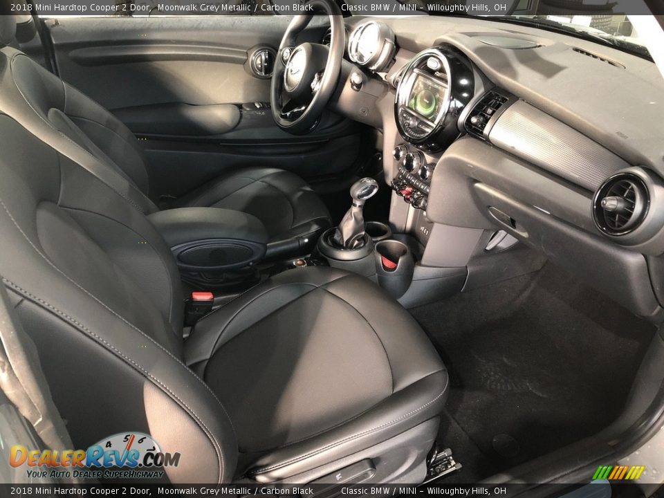 2018 Mini Hardtop Cooper 2 Door Moonwalk Grey Metallic / Carbon Black Photo #6