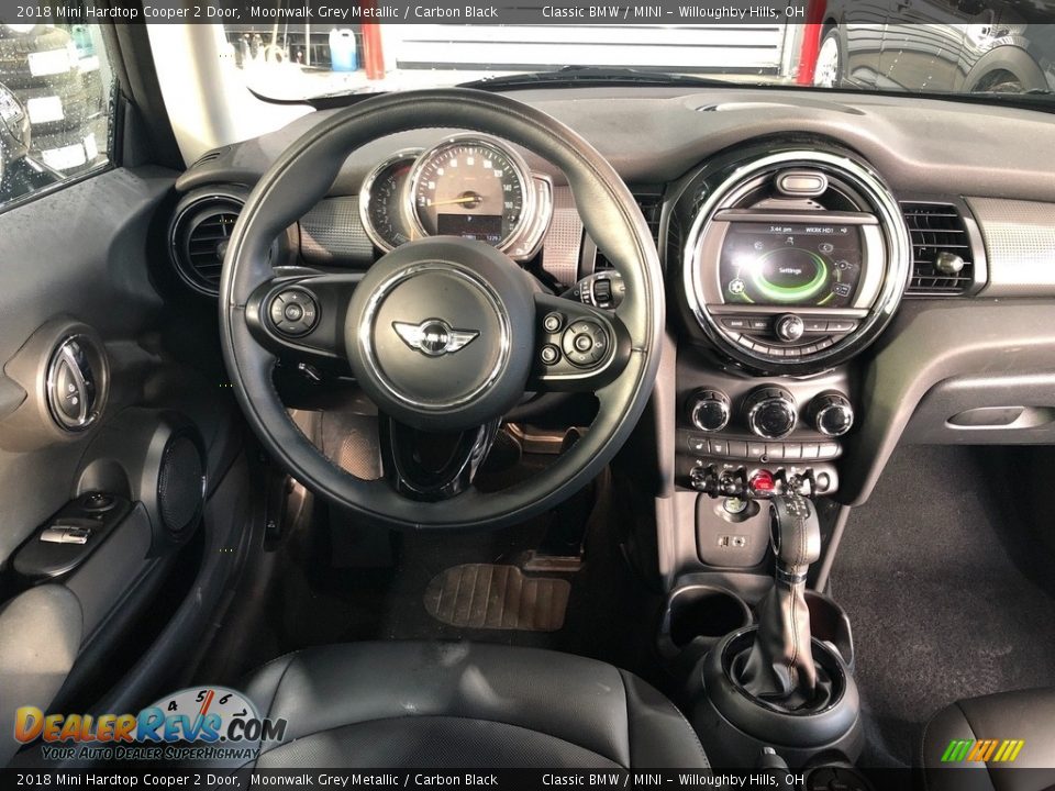 2018 Mini Hardtop Cooper 2 Door Moonwalk Grey Metallic / Carbon Black Photo #7