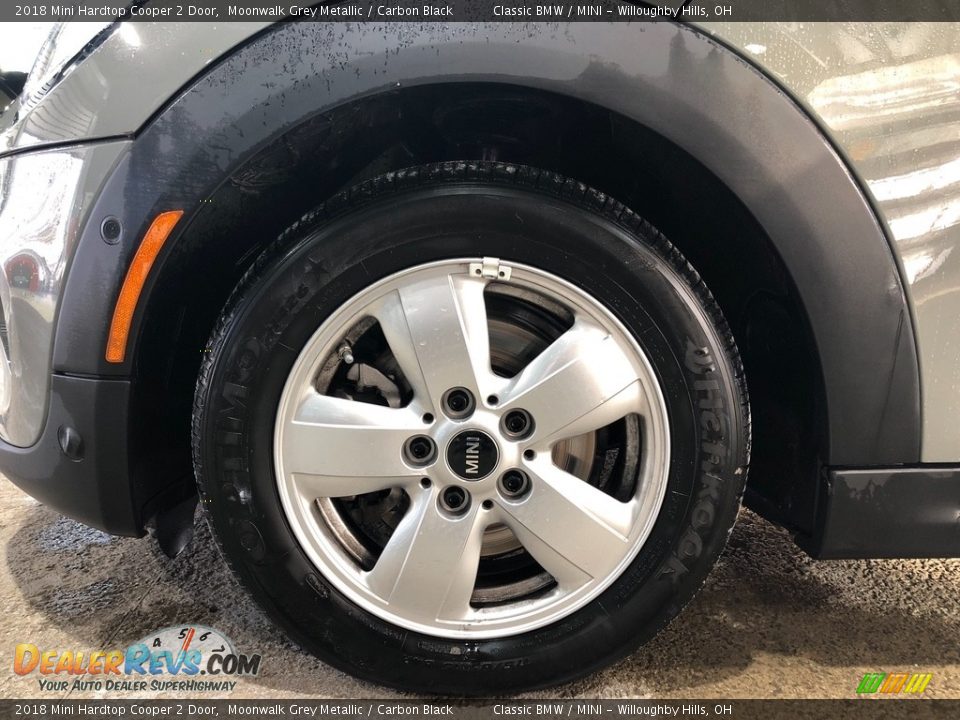 2018 Mini Hardtop Cooper 2 Door Moonwalk Grey Metallic / Carbon Black Photo #9