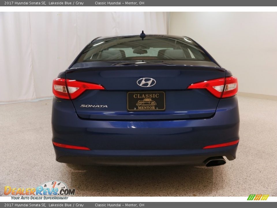 2017 Hyundai Sonata SE Lakeside Blue / Gray Photo #14