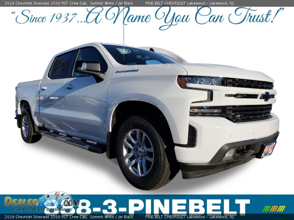 2019 Chevrolet Silverado 1500 RST Crew Cab Summit White / Jet Black Photo #1