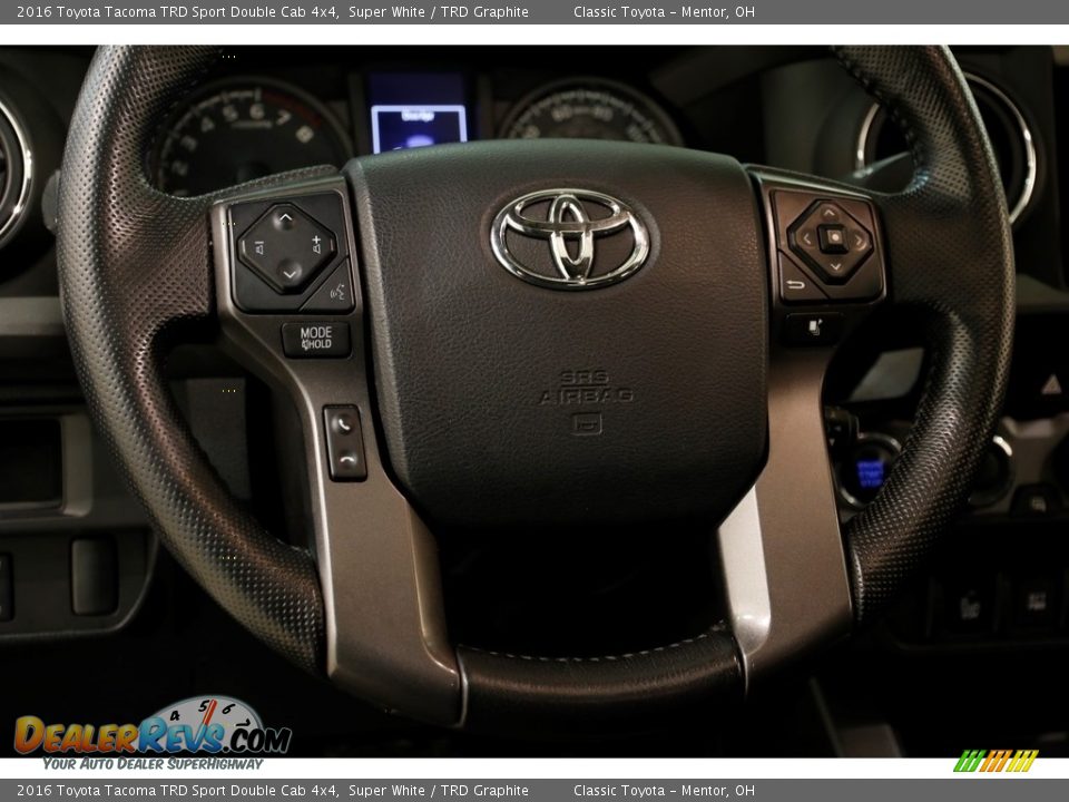 2016 Toyota Tacoma TRD Sport Double Cab 4x4 Super White / TRD Graphite Photo #6