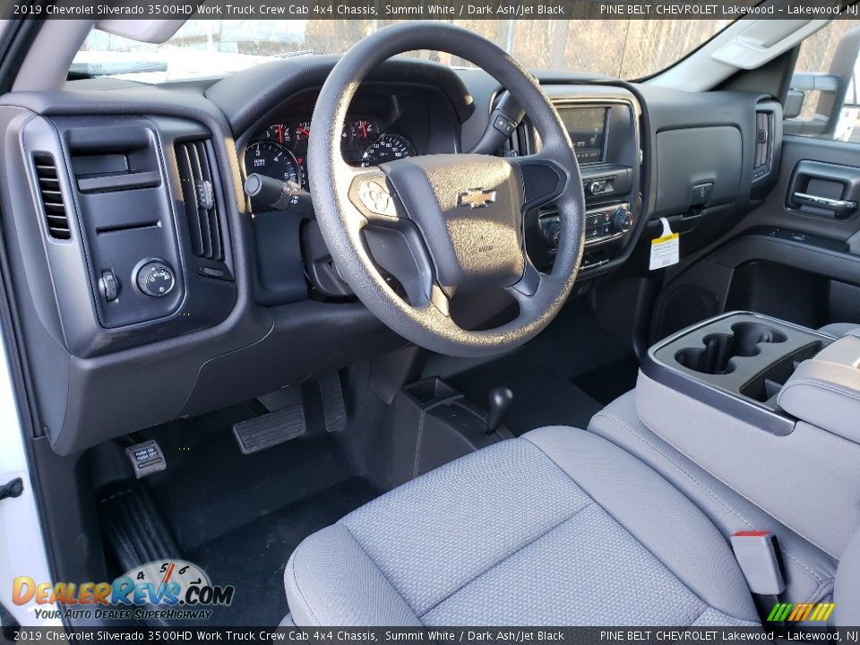 2019 Chevrolet Silverado 3500HD Work Truck Crew Cab 4x4 Chassis Summit White / Dark Ash/Jet Black Photo #7