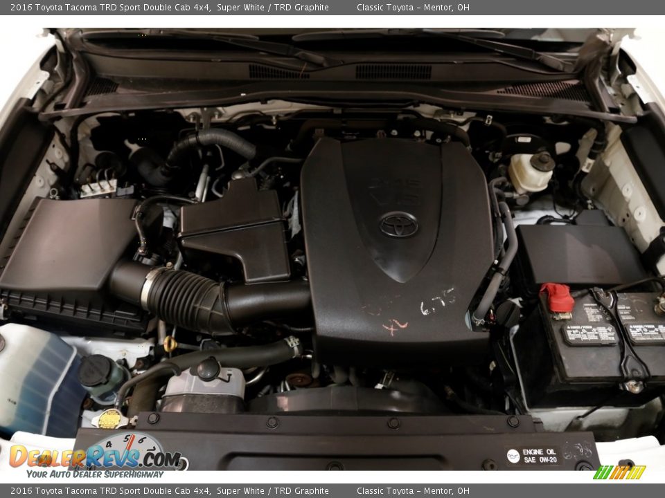 2016 Toyota Tacoma TRD Sport Double Cab 4x4 Super White / TRD Graphite Photo #19