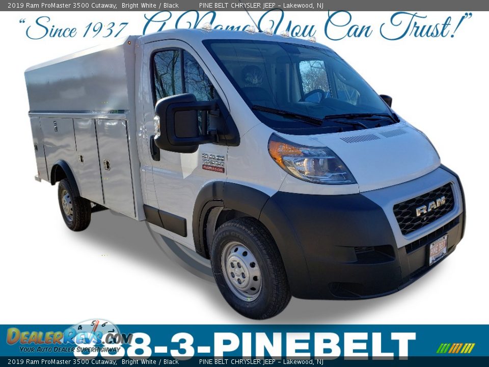 2019 Ram ProMaster 3500 Cutaway Bright White / Black Photo #1