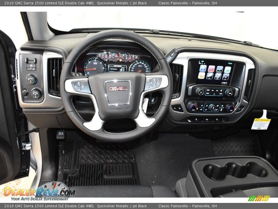 2019 GMC Sierra 1500 Limited SLE Double Cab 4WD Quicksilver Metallic / Jet Black Photo #8