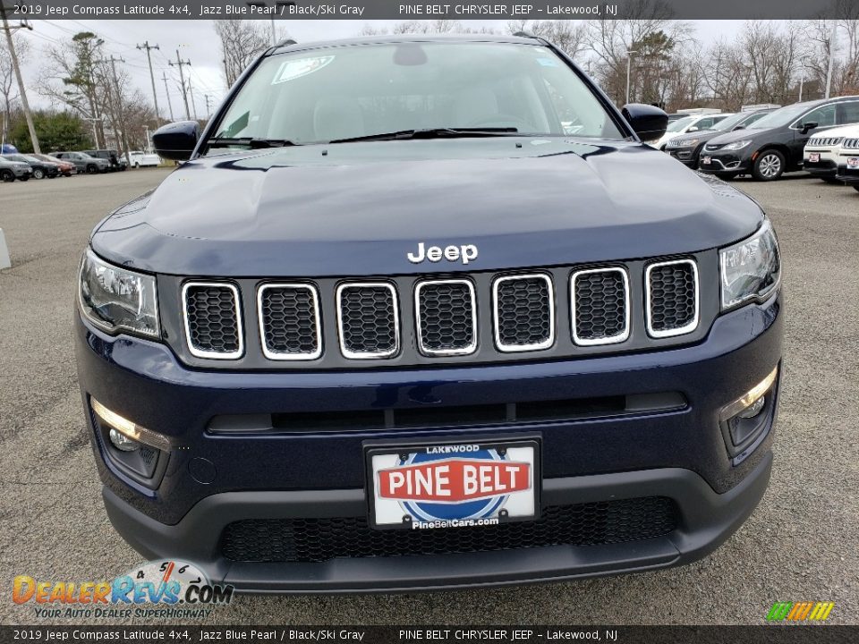 2019 Jeep Compass Latitude 4x4 Jazz Blue Pearl / Black/Ski Gray Photo #2