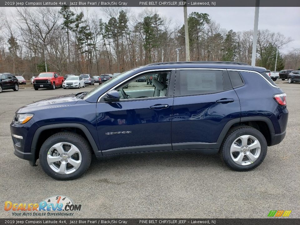 2019 Jeep Compass Latitude 4x4 Jazz Blue Pearl / Black/Ski Gray Photo #3