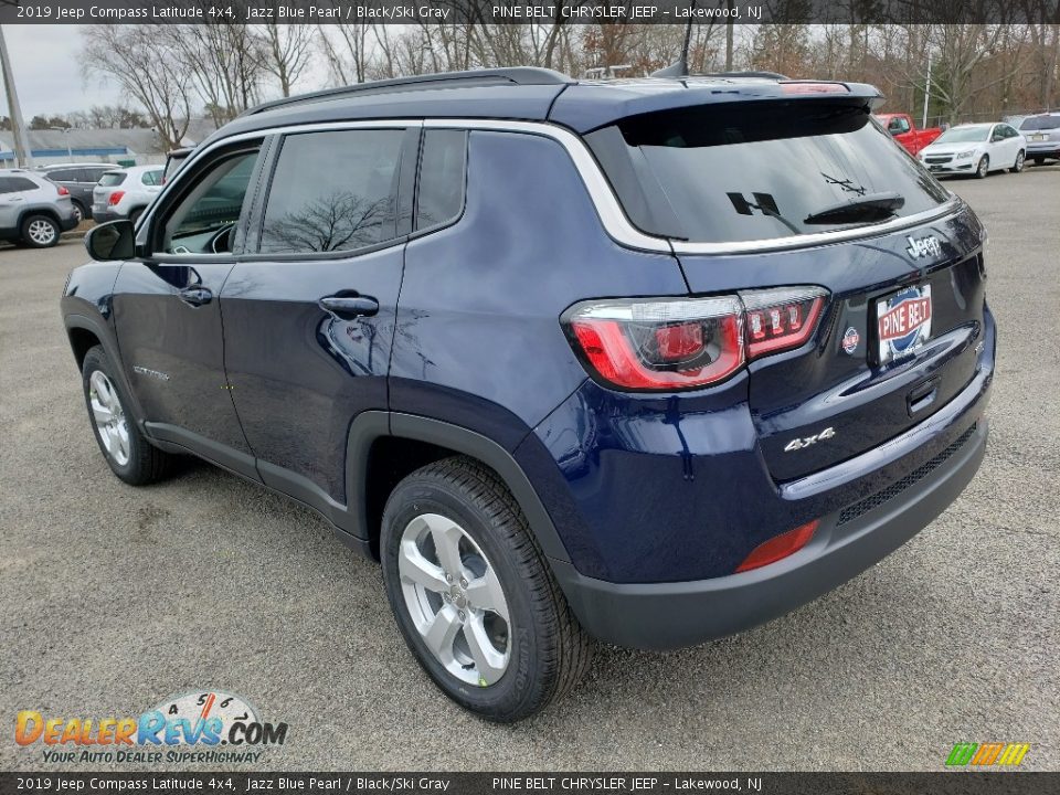 2019 Jeep Compass Latitude 4x4 Jazz Blue Pearl / Black/Ski Gray Photo #4
