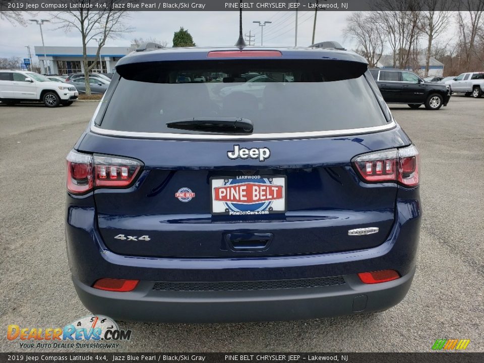 2019 Jeep Compass Latitude 4x4 Jazz Blue Pearl / Black/Ski Gray Photo #5