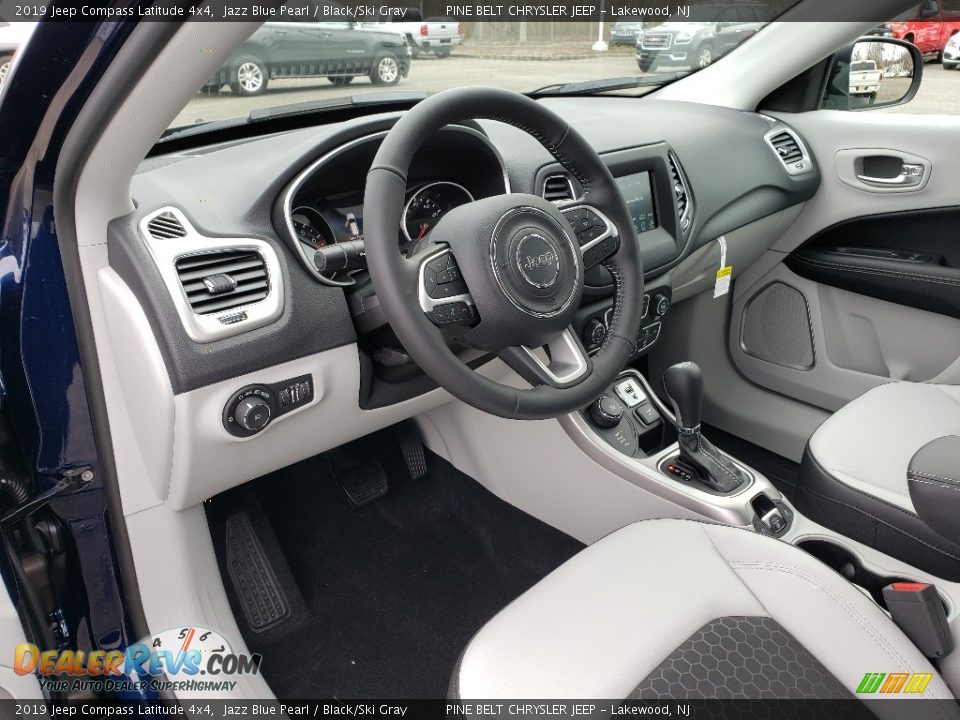 2019 Jeep Compass Latitude 4x4 Jazz Blue Pearl / Black/Ski Gray Photo #7