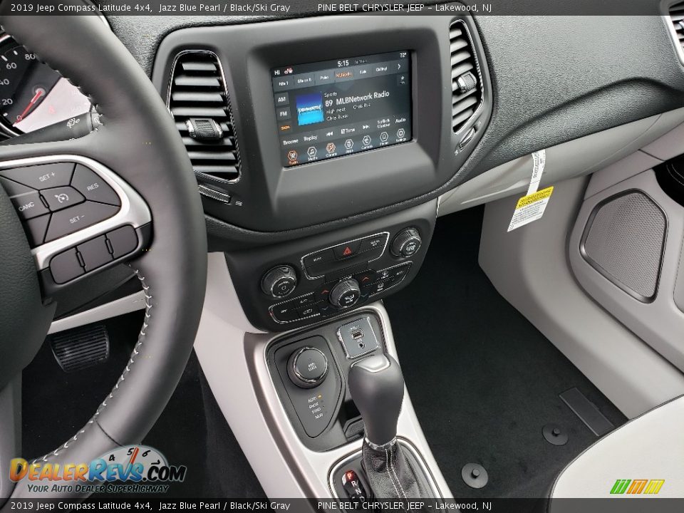 2019 Jeep Compass Latitude 4x4 Jazz Blue Pearl / Black/Ski Gray Photo #10