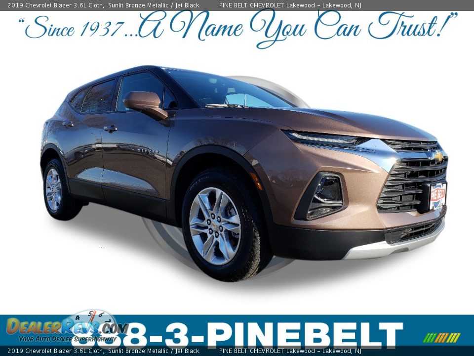 2019 Chevrolet Blazer 3.6L Cloth Sunlit Bronze Metallic / Jet Black Photo #1