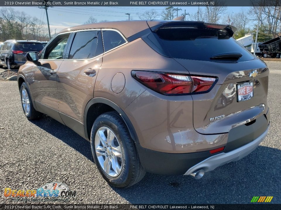 2019 Chevrolet Blazer 3.6L Cloth Sunlit Bronze Metallic / Jet Black Photo #4