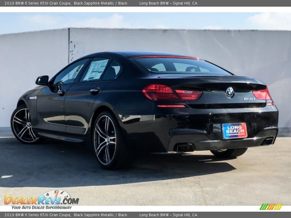 2019 BMW 6 Series 650i Gran Coupe Black Sapphire Metallic / Black Photo #2