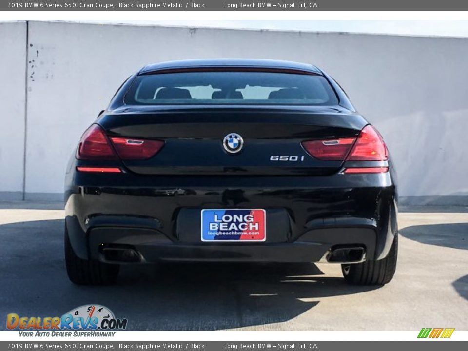 2019 BMW 6 Series 650i Gran Coupe Black Sapphire Metallic / Black Photo #3