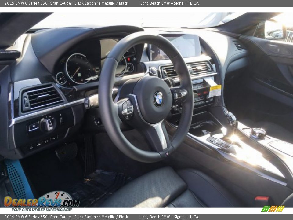 2019 BMW 6 Series 650i Gran Coupe Black Sapphire Metallic / Black Photo #4
